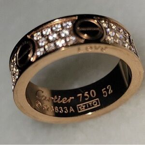 LOVE Ring 18Kt Rose Gold Plated